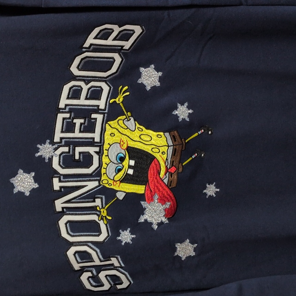 Embroidered SpongeBob Sweatshirt Unisex - Picture 2 of 3